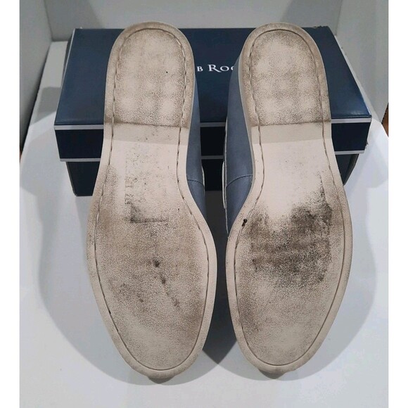 CLUB ROOM Light Blue Elliot Lace-Up Round Moc-Toe Boat Shoes Rubber Sole Size 13 - Picture 10 of 11